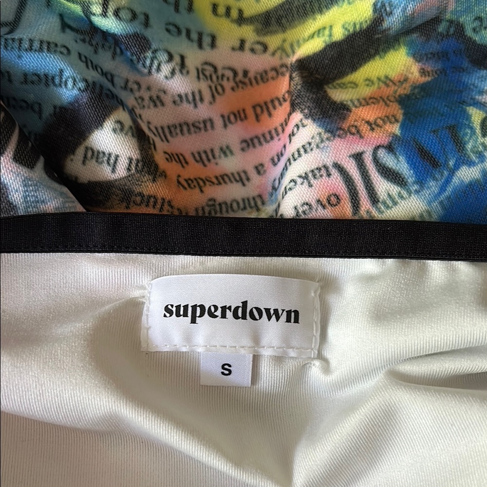 Superdown Multicolor Graffiti Mini Dress - image 5